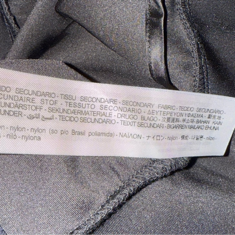 Zara Sheer Sleeve Tulle & Neoprene Bomber Jacket Black Rare Lightweight Sz S - Picture 10 of 10